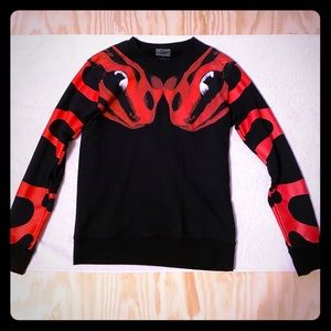Long Sleeve Red and Black Double Snake Shirt